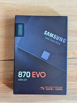500GB Samsung 870 EVO SSD (New/sealed in box)