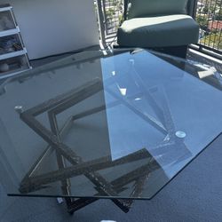 Free! Glass and Steel Table