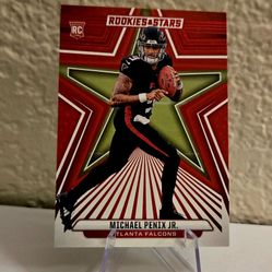 2024 Rookies and Stars Red Michael Penix Jr (RC) Color Match - Falcons