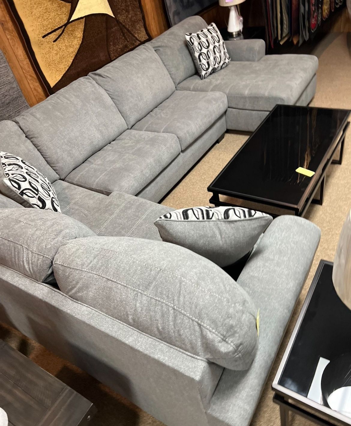 Entertainment Chaise Style Sectional!