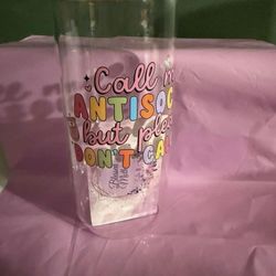 Glass Cups With Glass Straws