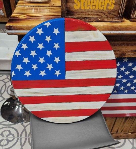 American Flag Wood