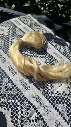 Human Hair Extension Clip On 14" Blonde