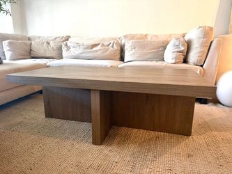 Brown modern oak wood Coffee table