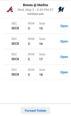 Marlins  v Braves 5/3/23 (This WEDNESDAY)