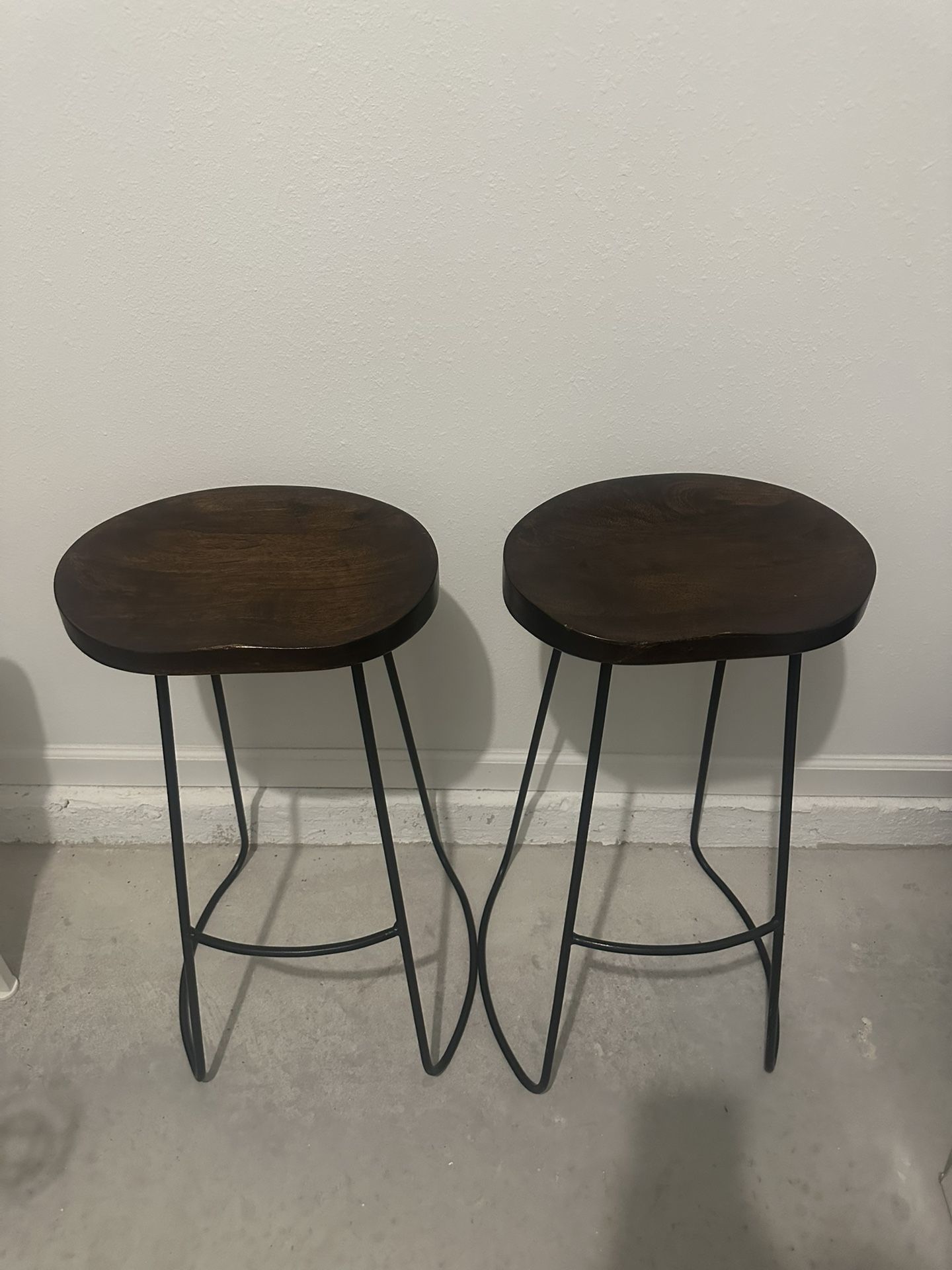 Two bar stools in excellent condition! 24 inches high!