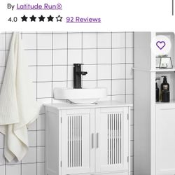 Wayfair Bathroom Under The Sink Cabinet