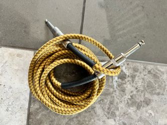 GLS Audio 15ft Vintage Tweed Guitar Instrument Cable – Excellent Condition