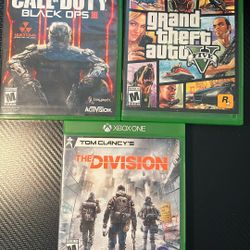 Xbox One Games GTA 5, Tom Clancy’s The Division, Call Of Duty Black Ops 3