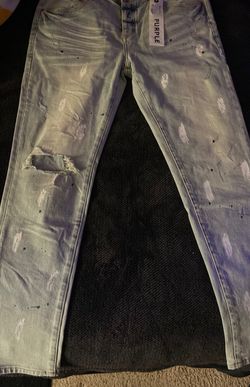 purple jeans