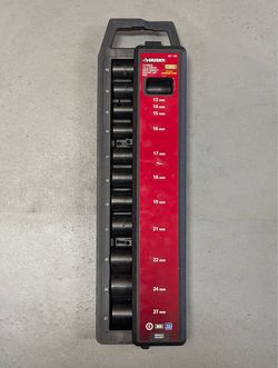 Husky 1/2 in. Drive Metric 6-Point Deep Impact Socket Set (11-Piece) – New