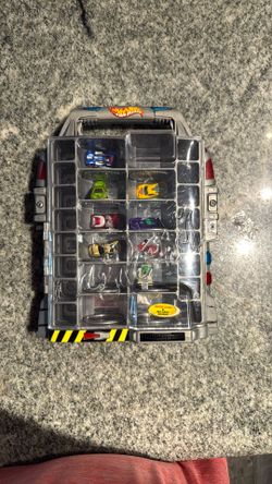 Small Micro Mimi HOTWHEELS CARRYING CASE  COMES WITH  8 Micro Mine Hotwheels