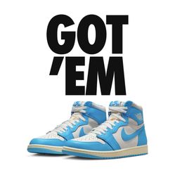 Air Jordan 1 Retro High OG “UNC Reimagined” 9.5M