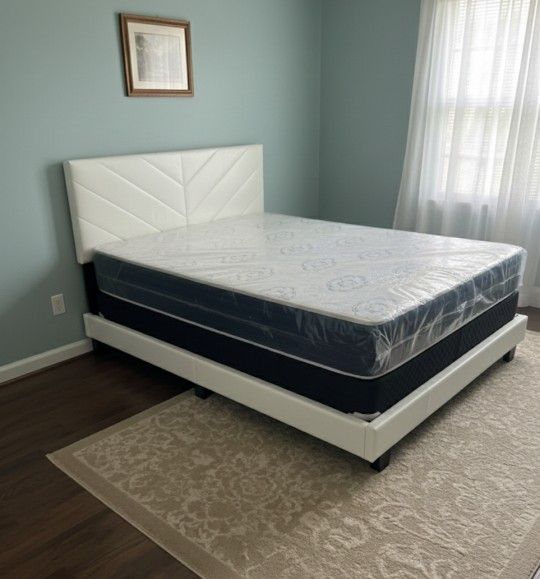 QUEEN Size Bed Frame With Mattress New Bedroom Furniture Furniture Set Queen Bed 