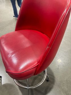 Stool swivel red chair sit counter bar