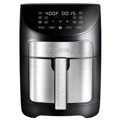 Gourmia 7-Qt Digital Air Fryer Stainless Steel / Black - Item# (contact info removed)