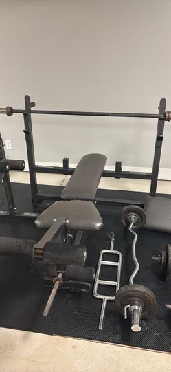 Full set of weights and benches