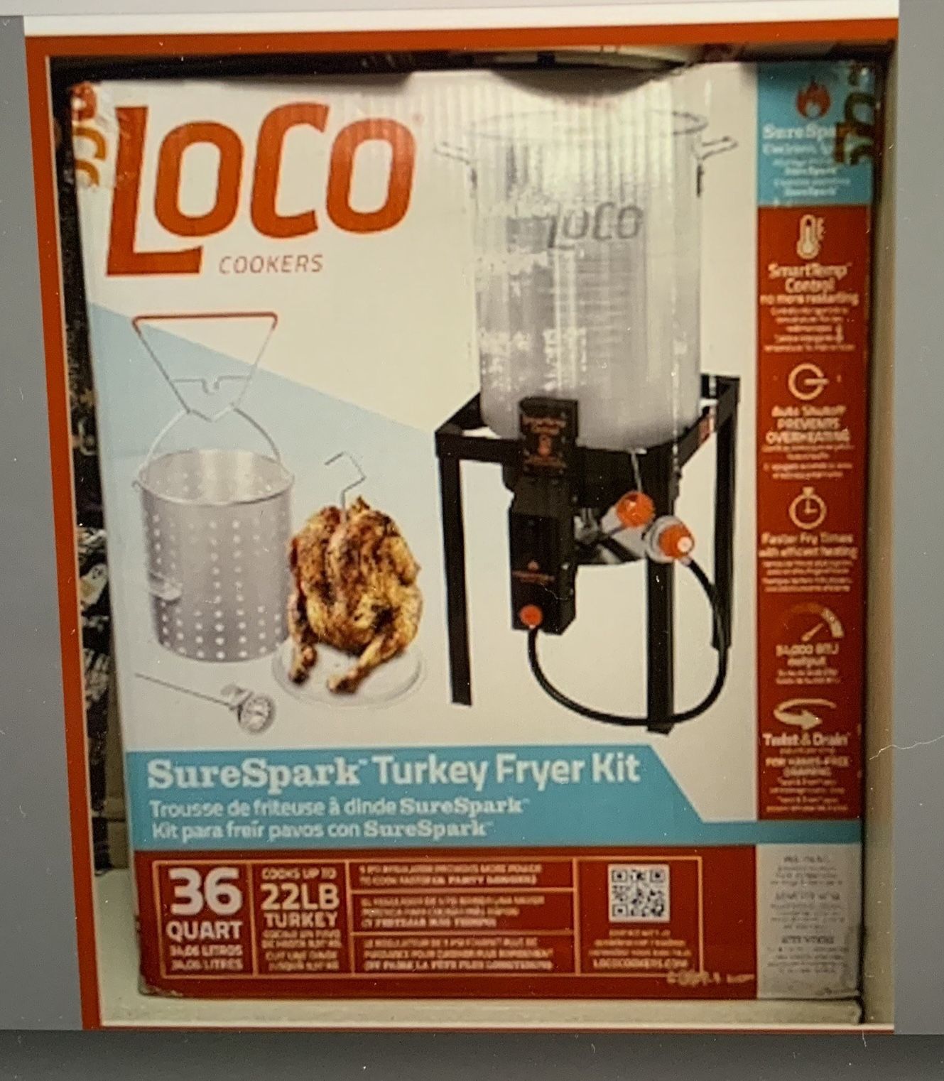 Loco Cookers 36qt. Sure Spark Turkey Fryer