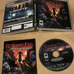 Resident Evil: Operation Raccoon City (Sony Playstation 3, PS3, 2012) Complete