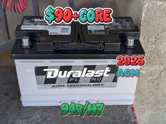 AGM Car Battery Group Size 94r/H7