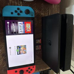 Nintendo Switch OLED Model Red And Blue