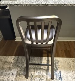 Crate And Barrel aluminum Chair/barstool