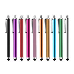 Metal Stylus Pen (No Ink) With Pen Clip to Navigate Touchscreens *10 pcs in a pack. 