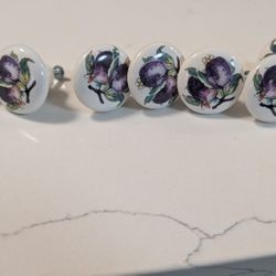 7 Porcelain Drawer Pulls