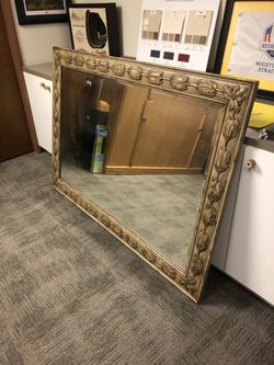 Large Gold Mirror