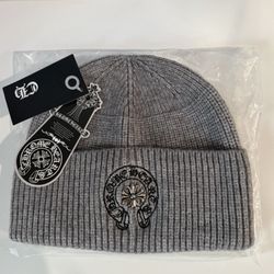 Grey Silver Cross Chrome Hearts