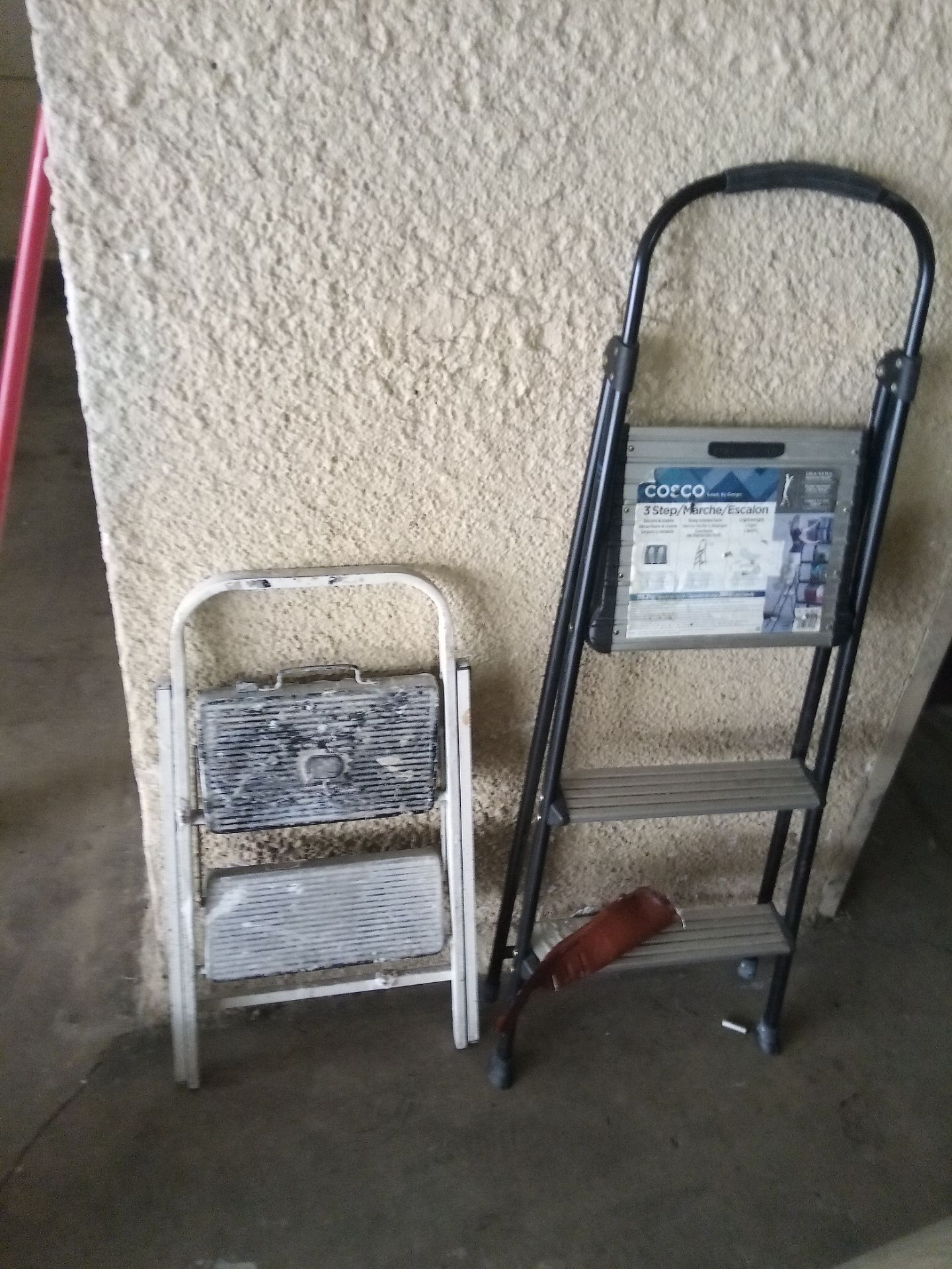Cosco 3-Step Ladder + Small Folding Step Stool with 6' ladder
