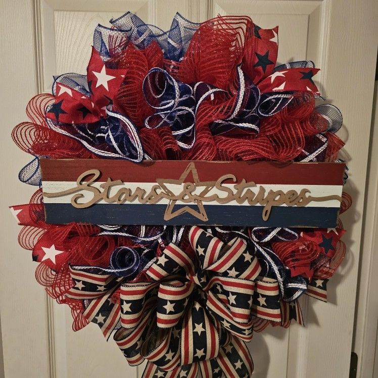 Fourth July Wreath
