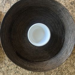 Large Pottery Barn Chip Bowl 