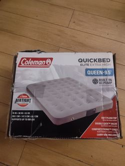 Coleman queen airbed quick bed elite extra high