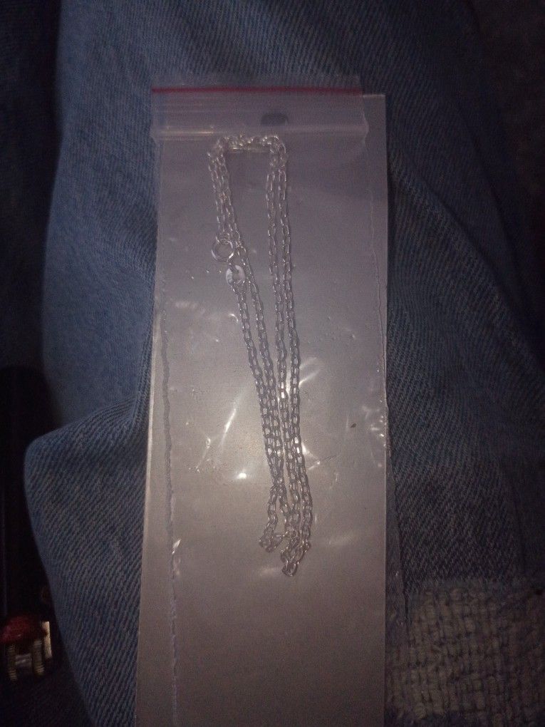 Sterling Silver 16in Roll chain Necklace
