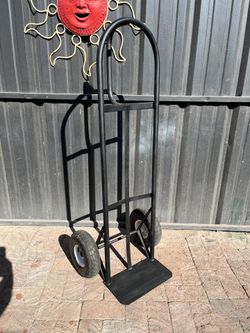 Black Hand-Truck Dolly w/ Air Type Tires
