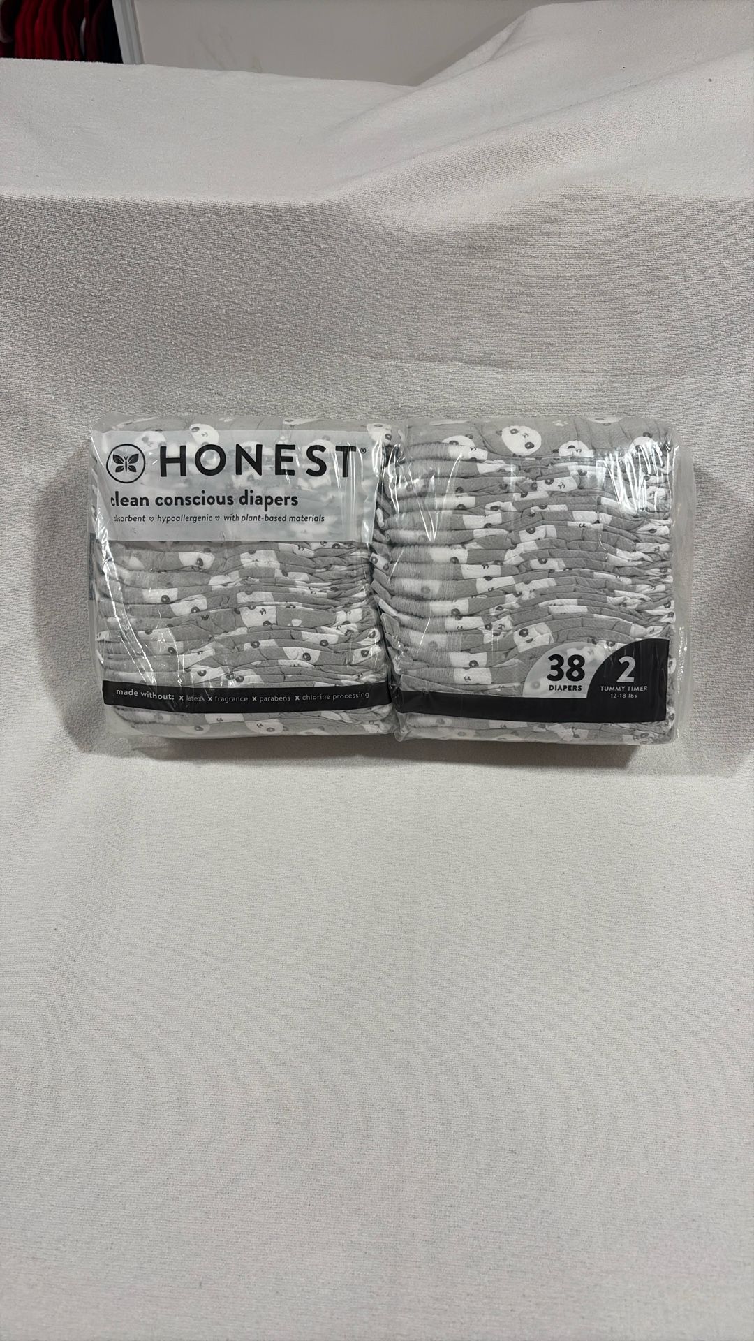 Honest Clean Diapers Size 2 /38 Diapers