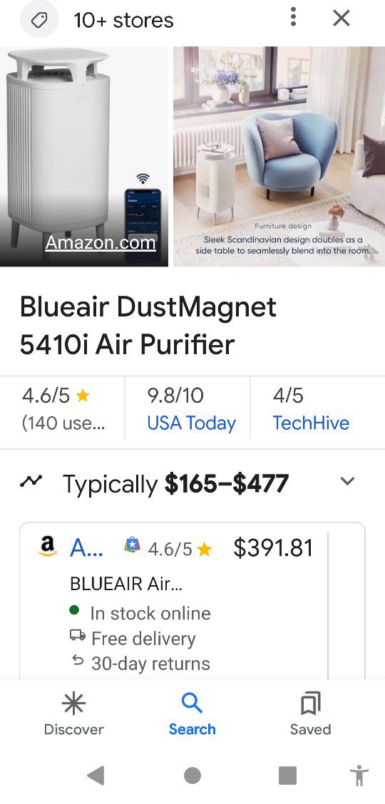Blue Air Dust magnet Air purifier 