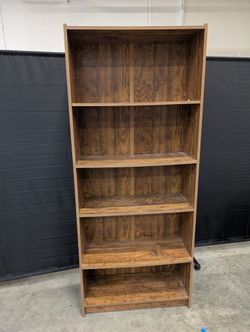Tall Wooden Bookcases with Adjustable Shelves