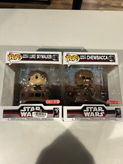 Funko Star Wars Jabba’s Skiff — Luke #618 + Chewbacca #619