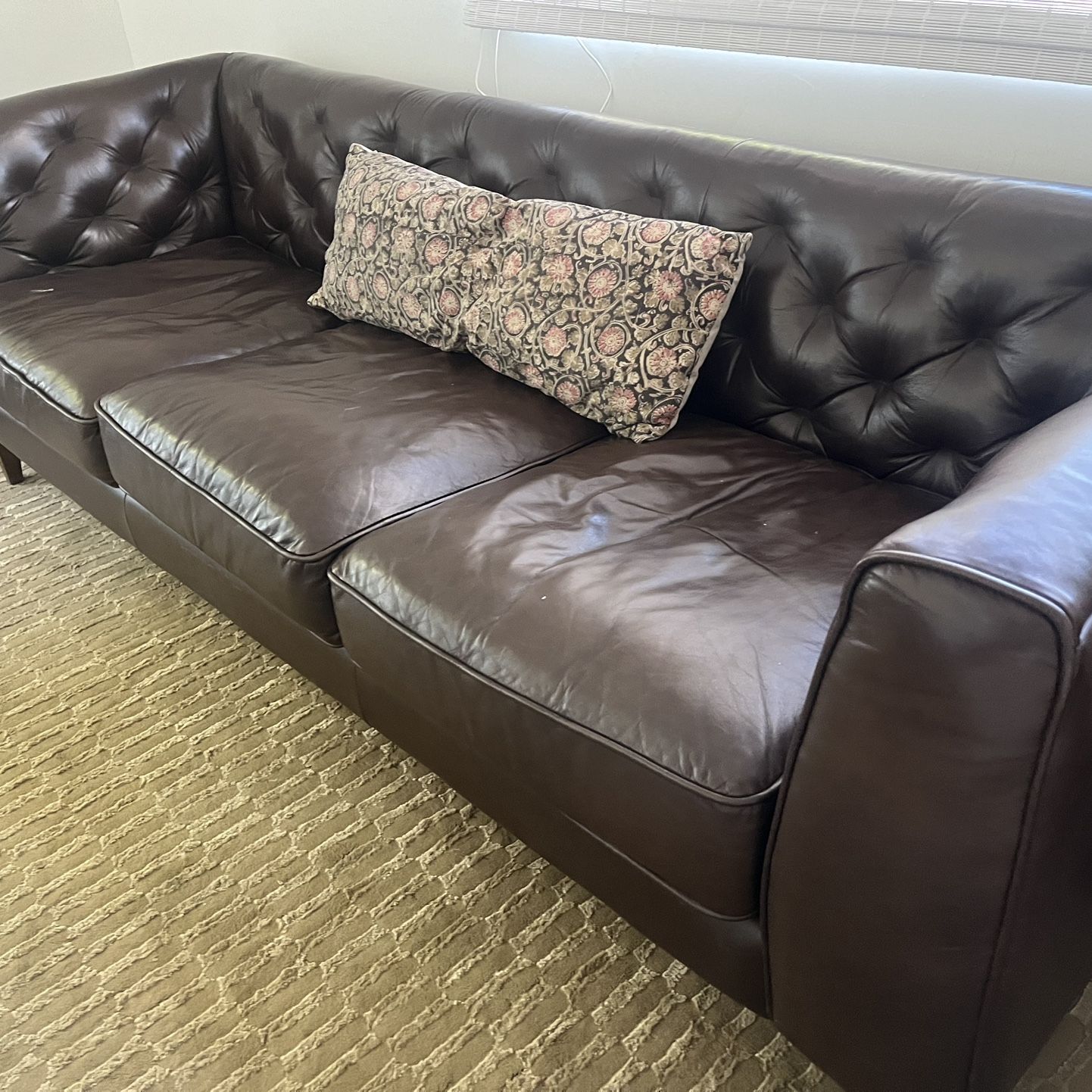 Poly & Bark Leather Sofa