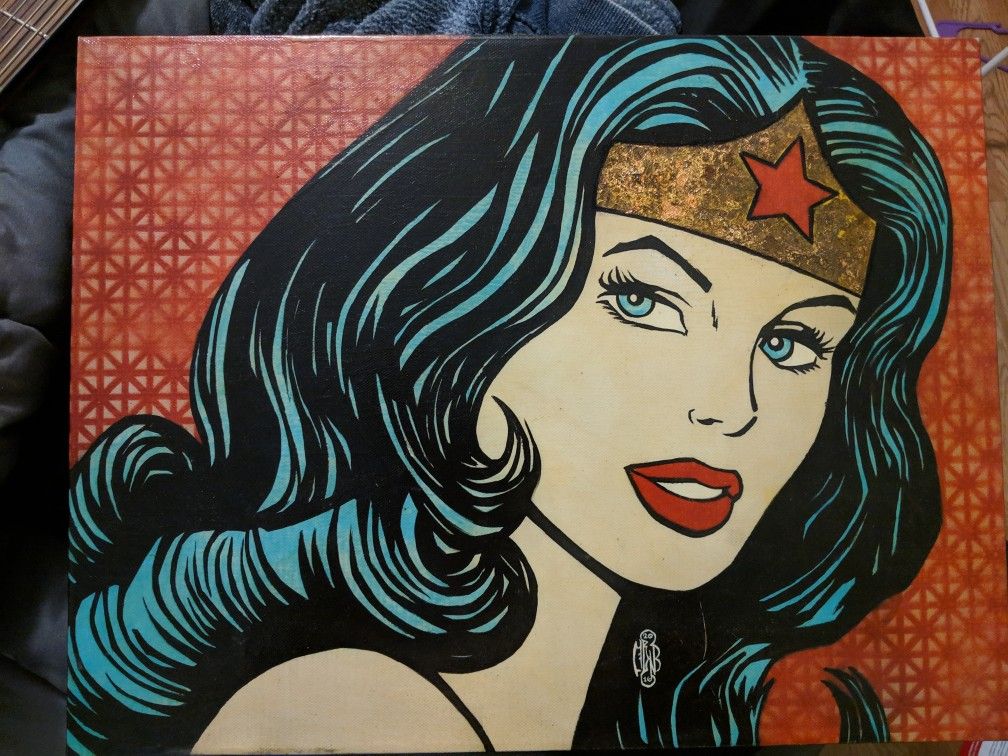 Wonder Woman painting