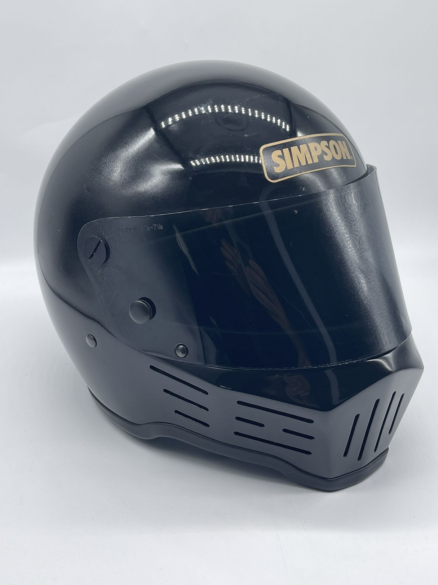 Vintage Simpson Black Darth Vader Motorcycle Motocross MX Helmet