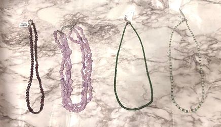 BNWT Authentic Gemstone Necklaces 