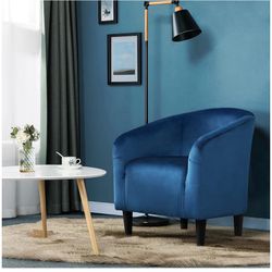 Accent Barrel Chair, Velvet Club Chair, Furry Sherpa Elegant Armchair with Cozy Soft Padded, Suitable for Living Room Bedroom Reception Room Office, P