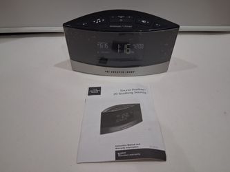 Sharper Image Alarm Clock, older version, sound smoother, Ac adaptor or batteries