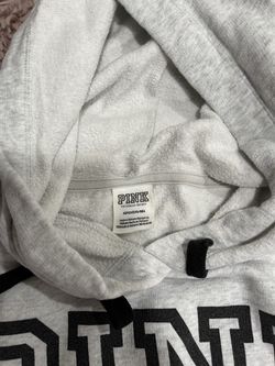Victoria’s Secret PINK Logo Collection Light Gray Hoodie Thumbnail