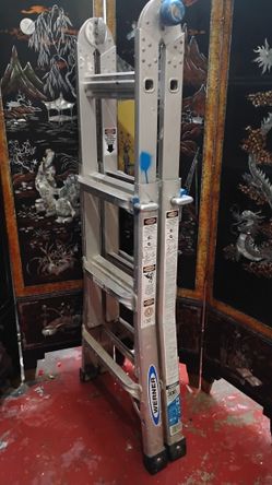 Werner Foldable Adjustable Ladder