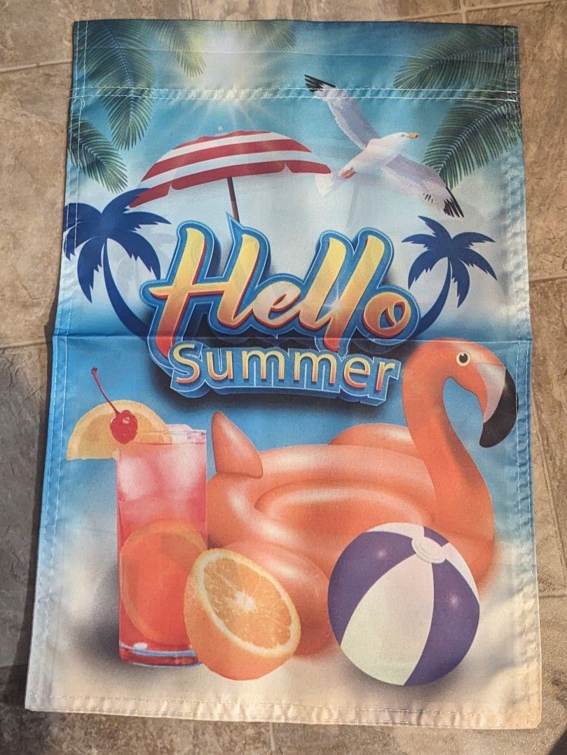 NEW Summer Garden Flag 12x18 Inches