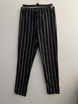 Brandy Melville High Rise Striped Tilden Pants